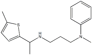 N-methyl-N-(3-{[1-(5-methylthiophen-2-yl)ethyl]amino}propyl)aniline