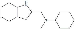 N-methyl-N-(octahydro-1H-indol-2-ylmethyl)cyclohexanamine Struktur