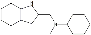 N-methyl-N-(octahydro-1H-indol-2-ylmethyl)cyclohexanamine 结构式