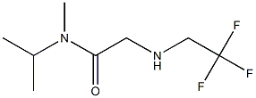 N-methyl-N-(propan-2-yl)-2-[(2,2,2-trifluoroethyl)amino]acetamide Structure