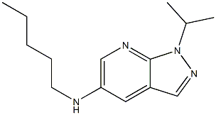 N-pentyl-1-(propan-2-yl)-1H-pyrazolo[3,4-b]pyridin-5-amine Structure