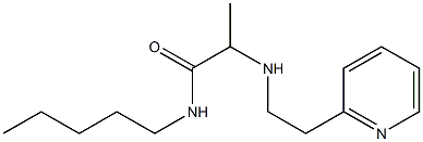 N-pentyl-2-{[2-(pyridin-2-yl)ethyl]amino}propanamide Structure