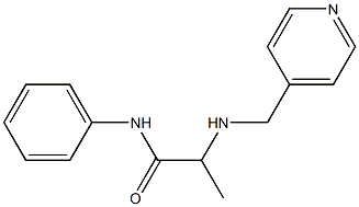 N-phenyl-2-[(pyridin-4-ylmethyl)amino]propanamide Structure