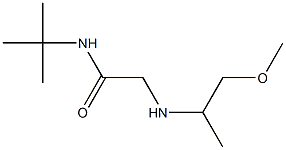 N-tert-butyl-2-[(1-methoxypropan-2-yl)amino]acetamide,,结构式