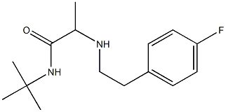 N-tert-butyl-2-{[2-(4-fluorophenyl)ethyl]amino}propanamide Structure