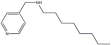 octyl(pyridin-4-ylmethyl)amine,,结构式