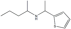 pentan-2-yl[1-(thiophen-2-yl)ethyl]amine,,结构式