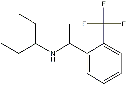 pentan-3-yl({1-[2-(trifluoromethyl)phenyl]ethyl})amine 结构式