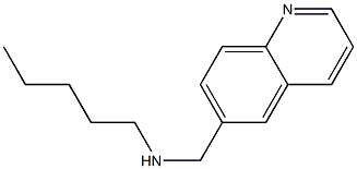 pentyl(quinolin-6-ylmethyl)amine Structure