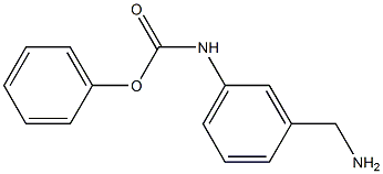 phenyl N-[3-(aminomethyl)phenyl]carbamate 化学構造式
