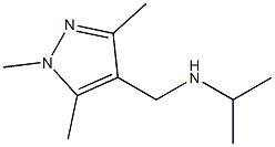 propan-2-yl[(1,3,5-trimethyl-1H-pyrazol-4-yl)methyl]amine 结构式