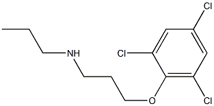 propyl[3-(2,4,6-trichlorophenoxy)propyl]amine Structure