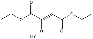 sodium 1,4-diethoxy-1,4-dioxobut-2-en-2-olate 化学構造式