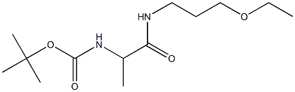 tert-butyl 2-[(3-ethoxypropyl)amino]-1-methyl-2-oxoethylcarbamate