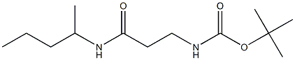 tert-butyl 3-[(1-methylbutyl)amino]-3-oxopropylcarbamate Struktur