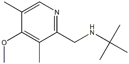 tert-butyl[(4-methoxy-3,5-dimethylpyridin-2-yl)methyl]amine 化学構造式