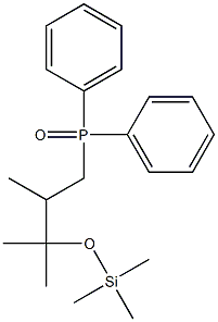 [3-(Diphenyl-phosphinoyl)-1,1,2-trimethyl-propoxy]-trimethyl-silane Structure