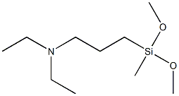 N-ethyl-N-(methyldimethoxysilylpropyl)ethanamine Structure