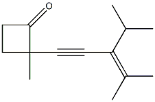  2-methyl-2-(4-methyl-3-propan-2-yl-pent-3-en-1-ynyl)cyclobutan-1-one