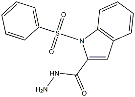 1-(PHENYLSULFONYL)-1H-INDOLE-2-CARBOHYDRAZIDE Structure