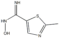 5-Thiazolecarboximidamide,  N-hydroxy-2-methyl-,,结构式