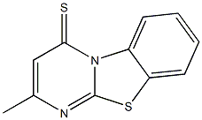 4H-Pyrimido[2,1-b]benzothiazole-4-thione,  2-methyl- 结构式