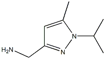 1H-Pyrazole-3-methanamine,  5-methyl-1-(1-methylethyl)- 化学構造式