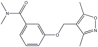 Benzamide,  3-[(3,5-dimethyl-4-isoxazolyl)methoxy]-N,N-dimethyl- 结构式