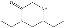 2-Piperazinone,  1,5-diethyl- 化学構造式
