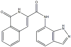 3-Isoquinolinecarboxamide,  1,2-dihydro-N-1H-indazol-7-yl-1-oxo-