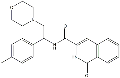 3-Isoquinolinecarboxamide,  1,2-dihydro-N-[1-(4-methylphenyl)-2-(4-morpholinyl)ethyl]-1-oxo-