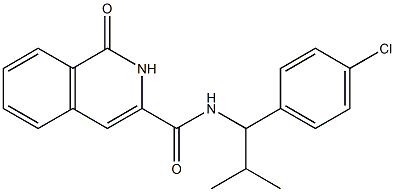 3-Isoquinolinecarboxamide,  N-[1-(4-chlorophenyl)-2-methylpropyl]-1,2-dihydro-1-oxo-