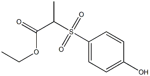 ETHYL 2-(4-HYDROXYPHENYLSULFONYL)PROPANOATE Structure