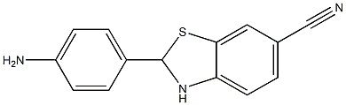 2-(4-AMINOPHENYL)-2,3-DIHYDROBENZO[D]THIAZOLE-6-CARBONITRILE 结构式