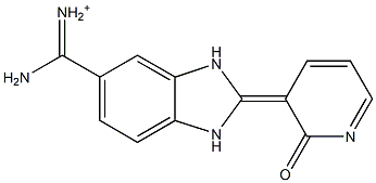 [amino-[(2E)-2-(2-oxopyridin-3-ylidene)-1,3-dihydrobenzoimidazol-5-yl]methylidene]azanium