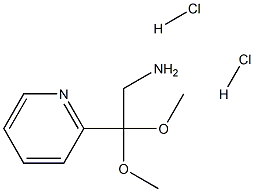 2,2-Dimethoxy-2-pyridin-2-yl-ethylamine  dihydrochloride 结构式