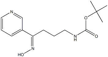 (4-Hydroxyimino-4-pyridin-3-yl-butyl)-carbamic acid tert-butyl ester Struktur