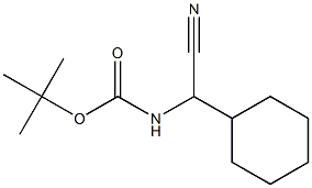 (Cyano-cyclohexyl-methyl)-carbamic acid tert-butyl ester Struktur