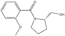 (S)-(2-(hydroxymethyl)pyrrolidin-1-yl)(2-methoxyphenyl)methanone Struktur