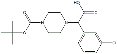 2-(4-(tert-butoxycarbonyl)piperazin-1-yl)-2-(3-chlorophenyl)acetic acid
