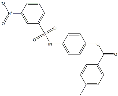 4-[({3-nitrophenyl}sulfonyl)amino]phenyl 4-methylbenzoate Structure