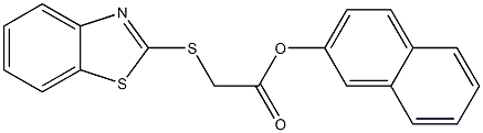 2-naphthyl (1,3-benzothiazol-2-ylsulfanyl)acetate Struktur