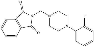 2-{[4-(2-fluorophenyl)-1-piperazinyl]methyl}-1H-isoindole-1,3(2H)-dione,,结构式
