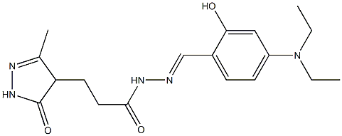 N'-[4-(diethylamino)-2-hydroxybenzylidene]-3-(3-methyl-5-oxo-4,5-dihydro-1H-pyrazol-4-yl)propanohydrazide