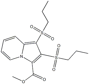 methyl 1,2-bis(propylsulfonyl)-3-indolizinecarboxylate Structure