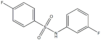 4-fluoro-N-(3-fluorophenyl)benzenesulfonamide 化学構造式