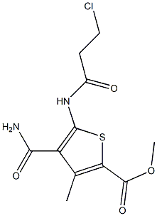  methyl 4-(aminocarbonyl)-5-[(3-chloropropanoyl)amino]-3-methyl-2-thiophenecarboxylate