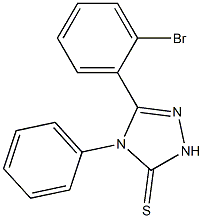 5-(2-bromophenyl)-4-phenyl-2,4-dihydro-3H-1,2,4-triazole-3-thione Structure