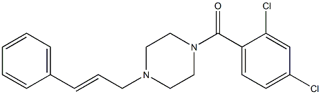 1-cinnamyl-4-(2,4-dichlorobenzoyl)piperazine