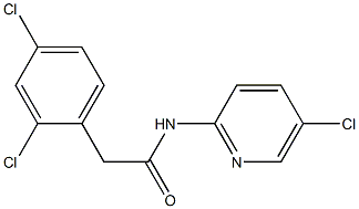 N-(5-chloro-2-pyridinyl)-2-(2,4-dichlorophenyl)acetamide Struktur